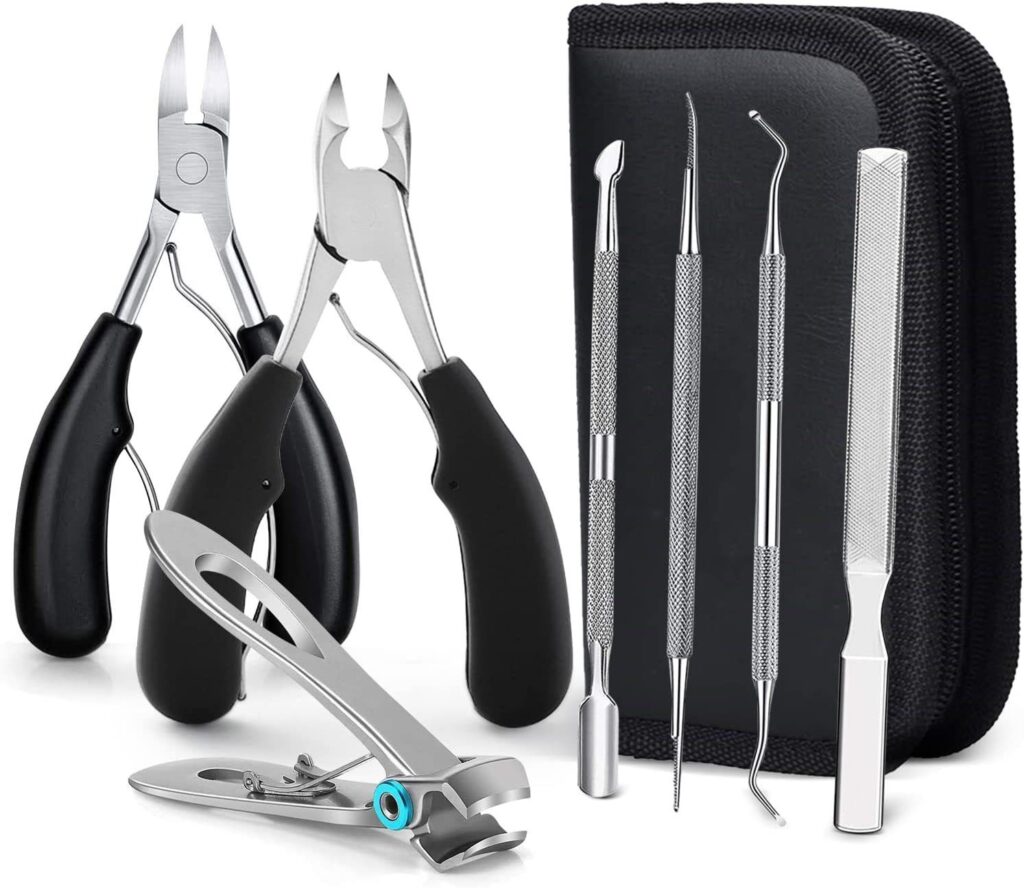 Professional toe nail clippers for thick nails by Jimy USA