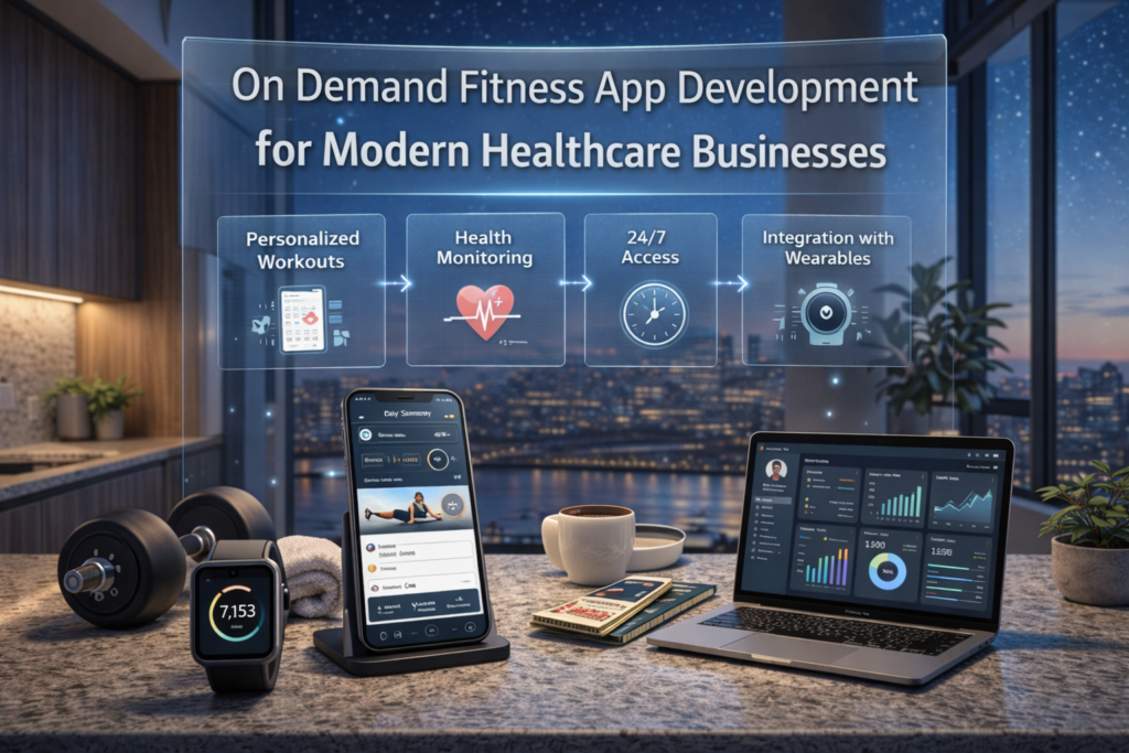 On Demand Fitness App Development for Modern Healthcare Businesses
