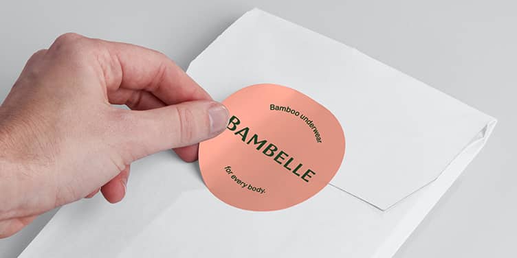 Small Round Stickers of Unique Packaging