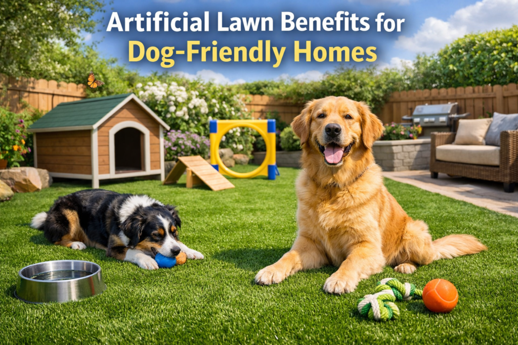 Artificial Lawn Benefits for Dog-Friendly Homes