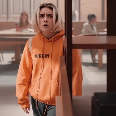 Lizze Broadway in Gen V S02 hoodie, showcasing style from Celebrity hoodies USA collection