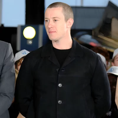 Joseph Quinn black leather jacket from The Fantastic Four 2025