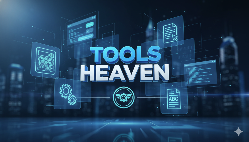 All Your Essential Tools on Tools Heaven – Free Online Tools for Everyday Use