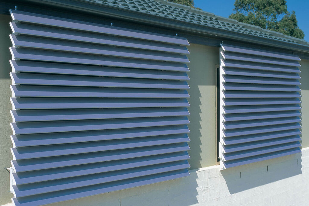external aluminium louvres