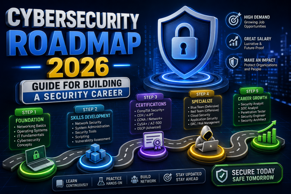 Cybersecurity Roadmap 2026: Guide for Building a Security Career