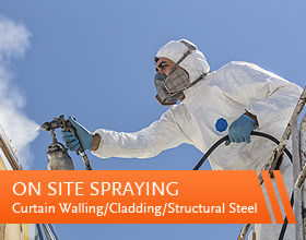 Glass spraying